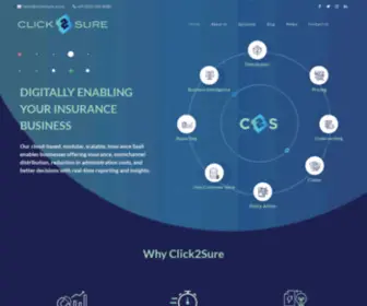 Click2Sure.net(Digital Solution for Insurance Providers) Screenshot