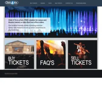 Click4Tix.com(Your Online Ticketing Solution) Screenshot