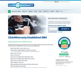 Click4Warranty.co.uk(Car warranty and extended car warranties insurance company online) Screenshot