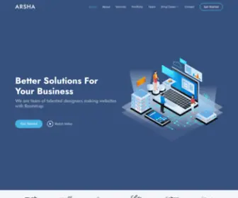 Clickabble.com(Arsha Bootstrap Template) Screenshot