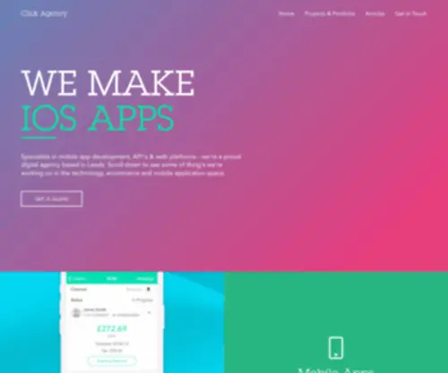 Clickagency.co.uk(Mobile App Development Agency) Screenshot