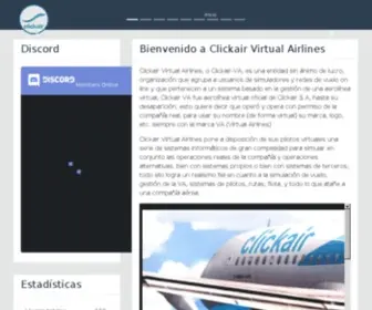 Clickair-VA.com(Clickair Virtual Airlines) Screenshot