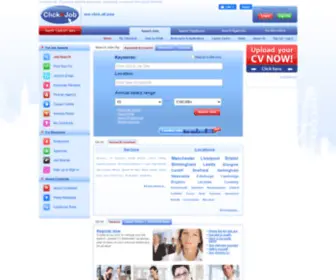 Clickajob.co.uk(Jobs uk) Screenshot