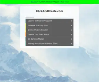 Clickandcreate.com(The Leading Click and Create Site on the Net) Screenshot