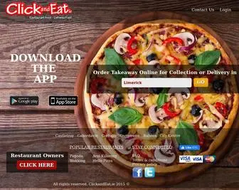 Clickandeat.ie(Order food online in limerick) Screenshot