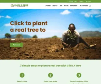 Clickatree.com(Plant Trees Online to Create Jobs and Fight Climate Change) Screenshot