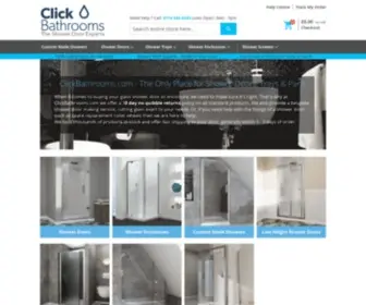 Clickbathrooms.co.uk(Custom Shower Doors) Screenshot