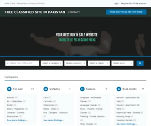 Clickbuy.com.pk(Free ads by Clickbuy) Screenshot