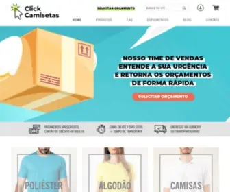 Clickcamisetas.com.br(Camisetas e Camisas Polos Promocionais) Screenshot