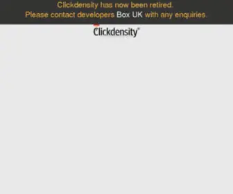 Clickdensity.com(Evaluate & Improve your Website) Screenshot