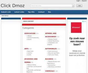 Clickdmoz.com(Click Dmoz) Screenshot