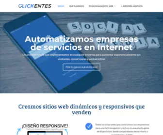 Clickentes.cl(Diseño de páginas web que generan clientes) Screenshot