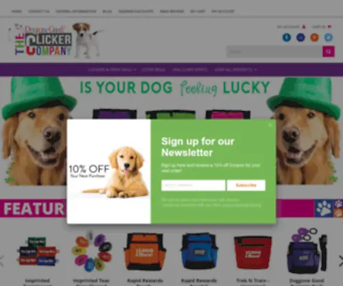 Clickercompany.com(Clicker Training for Dogs) Screenshot