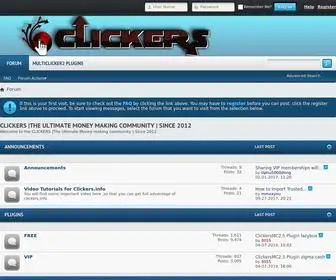 Clickers.info(The Ultimate Money making community) Screenshot