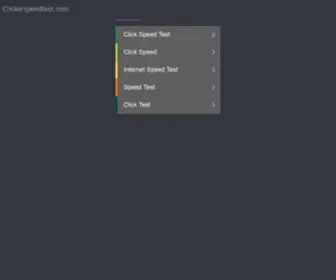 Clickerspeedtest.com(Clickerspeedtest) Screenshot