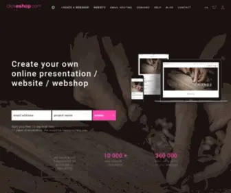 Clickeshop.com(Professional web shop content management system. All you need) Screenshot