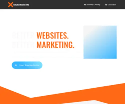 Clickex.ca(Better Websites. Better Marketing. Clickex Marketing) Screenshot