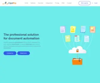 Clickexperts.net(Document automation made simple) Screenshot