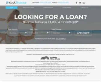 Clickfinancial.co.uk(Secured and Unsecured Loans) Screenshot