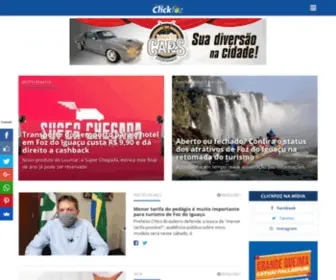 Clickfozdoiguacu.com.br(O maior portal de notícias de Foz do Iguaçu) Screenshot