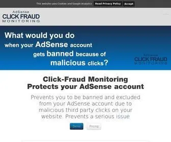 Clickfraud-Monitoring.com(Click-Fraud Monitoring) Screenshot