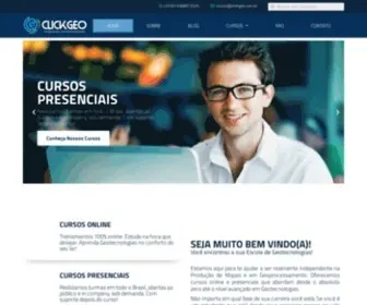 Clickgeo.com.br(Cursos de Geotecnologias) Screenshot