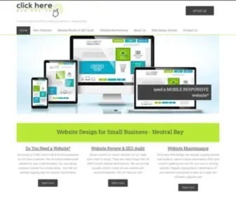 Clickherewebdesign.com.au(Professional Website Design in Neutral Bay) Screenshot