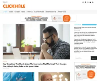Clickhole.com(Because All Content Deserves To Go Viral) Screenshot