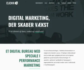 Clickin.dk(Digital marketing bureau) Screenshot