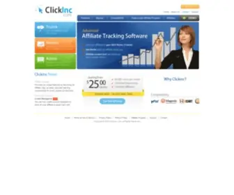 Clickinc.com(Affiliate Program Software) Screenshot