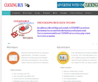 Clickingbux.com(Clicking Bux Click to Earn) Screenshot