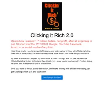Clickingitrich.com(Clicking it Rich 2 by Michael W) Screenshot
