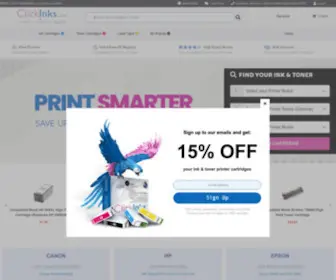 Clickinks.com(Printer Ink & Toner Cartridges) Screenshot