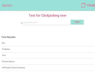Clickjacker.io(Clickjacking Tool) Screenshot