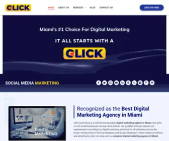 Clickleadclose.com(Digital Marketing Agency Miami) Screenshot