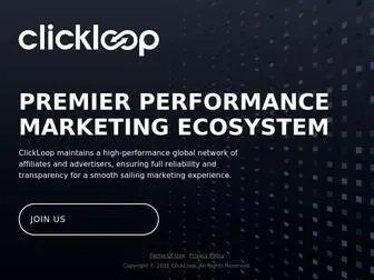 Clickloop.com(The Most Exclusive Offers in Performance Marketing) Screenshot