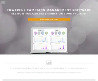 Clickmeasure.com(Ad Management Technology) Screenshot