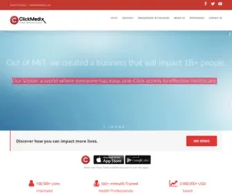 Clickmedix.com(Connected Health Platform to Serve More Patients Better and Faster) Screenshot