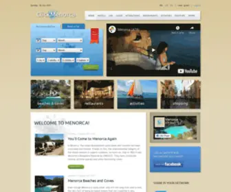 Clickmenorca.com(Menorca, information and reservations.Rent a car Menorca) Screenshot