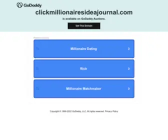 Clickmillionairesideajournal.com(Idea journal) Screenshot