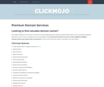 Clickmojo.com(Premium Domain Name Services) Screenshot