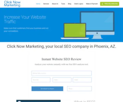 Clicknowmarketing.com(Phoenix SEO Company) Screenshot