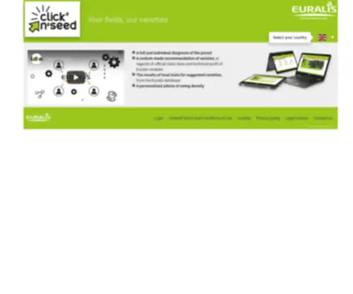 Clicknseed.com(Accueil Internet) Screenshot