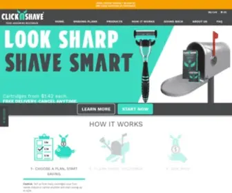 Clicknshave.com(TRY our Shaving Plans) Screenshot