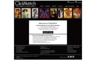 Clicknstitch.net(PDF cross stitch patterns by Cross Stitch Collectibles) Screenshot