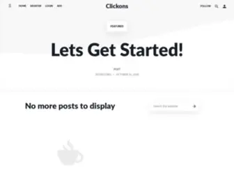 Clickons.xyz(Website is being created) Screenshot