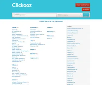 Clickooz.com(Clickooz India Classifieds) Screenshot