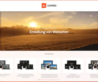 Clickpress.de(CLICKPRESS Internetagentur) Screenshot