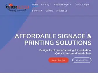 Clickprintsignage.com.au(Click Print) Screenshot