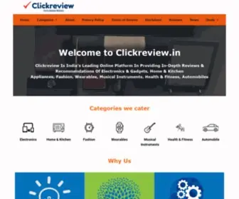 Clickreview.in(Clickreview) Screenshot